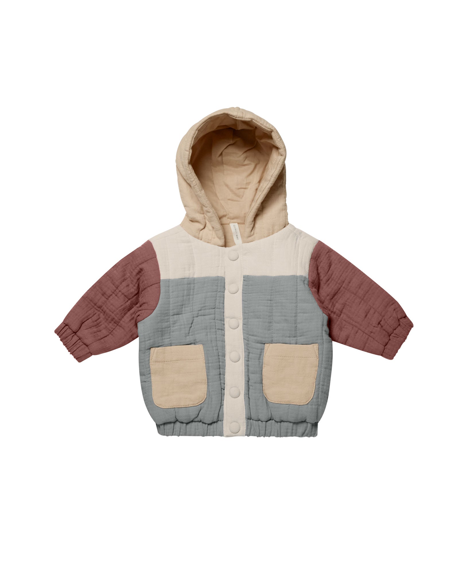 Hooded Woven Jacket | Colorblock