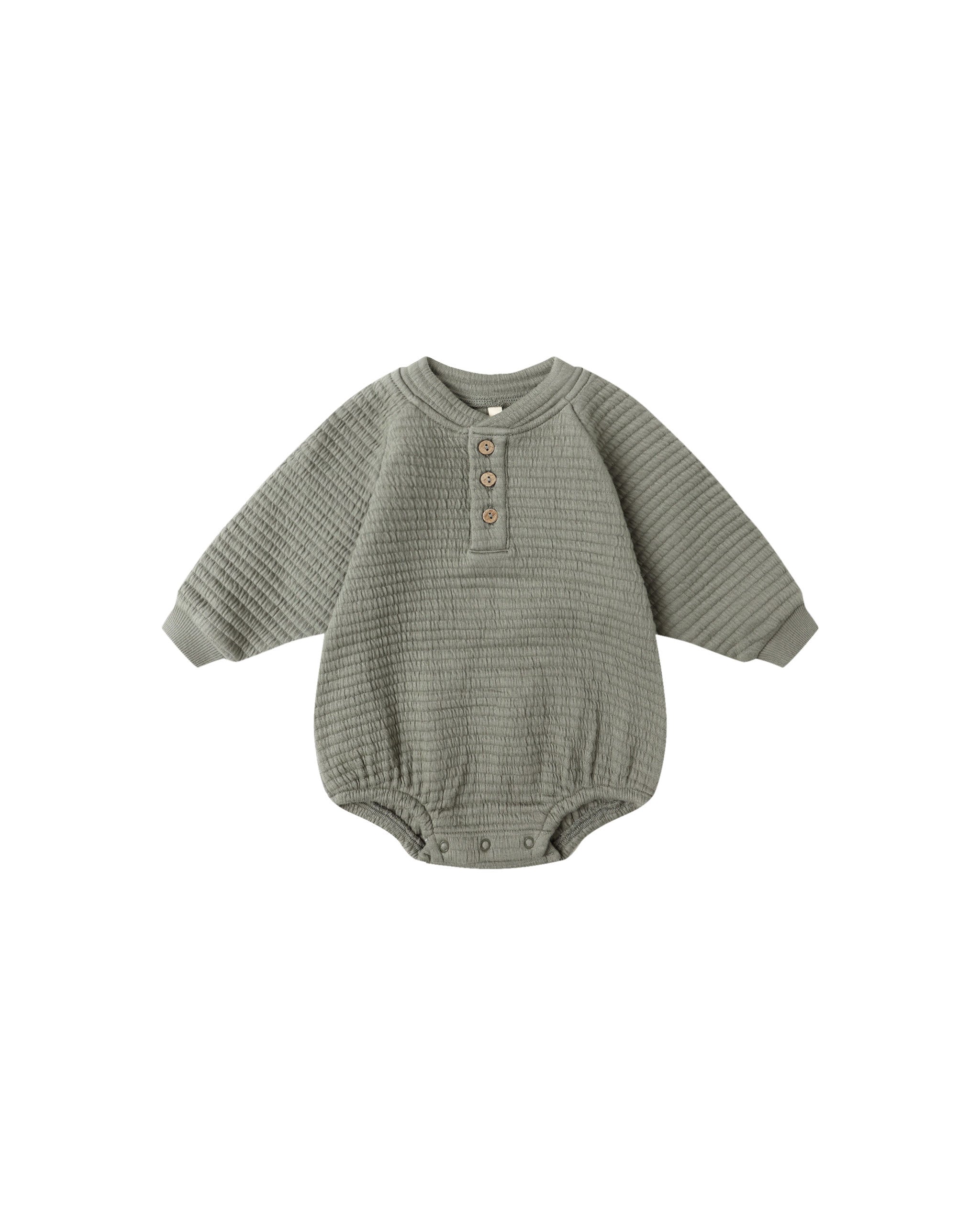 Henley Bubble Romper || Forest