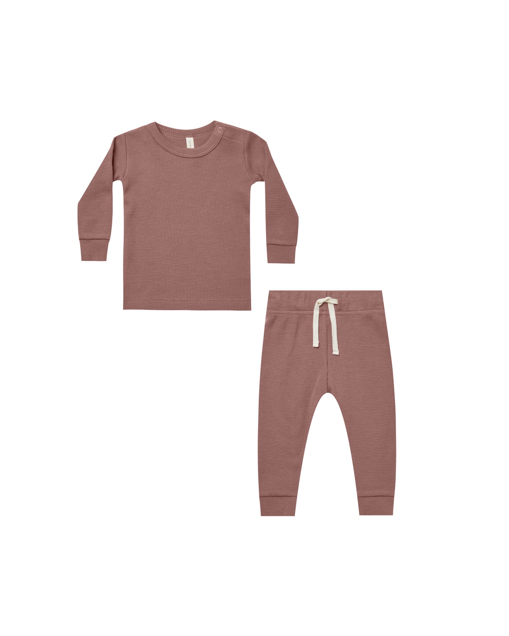 Waffle Top + Pant Set | Fig