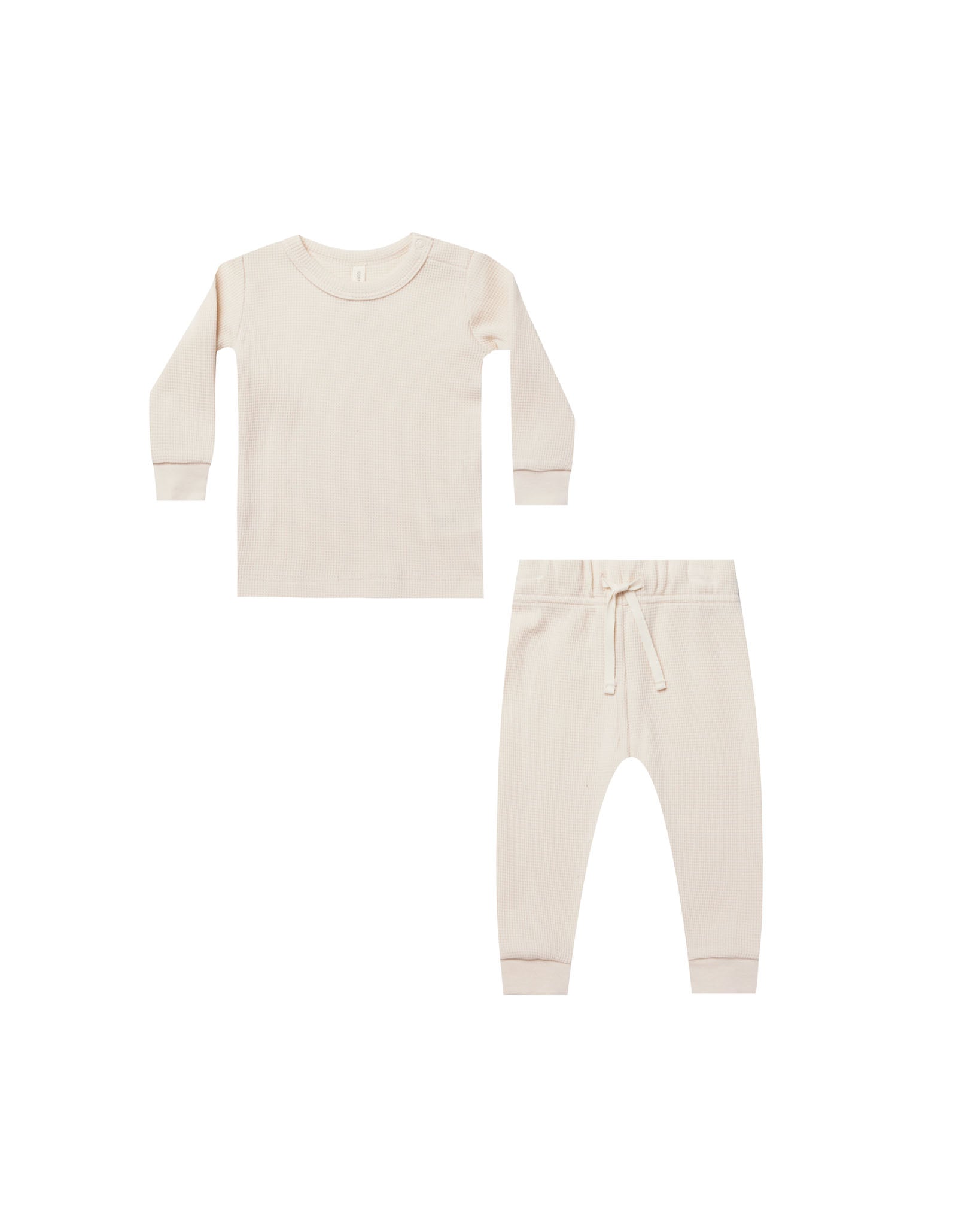 Waffle Top + Pant Set | Natural