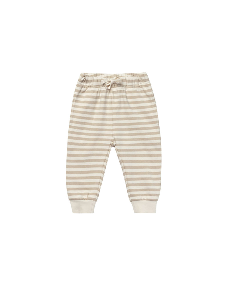 Relaxed Fleece Sweat Pant | Sand Stripe