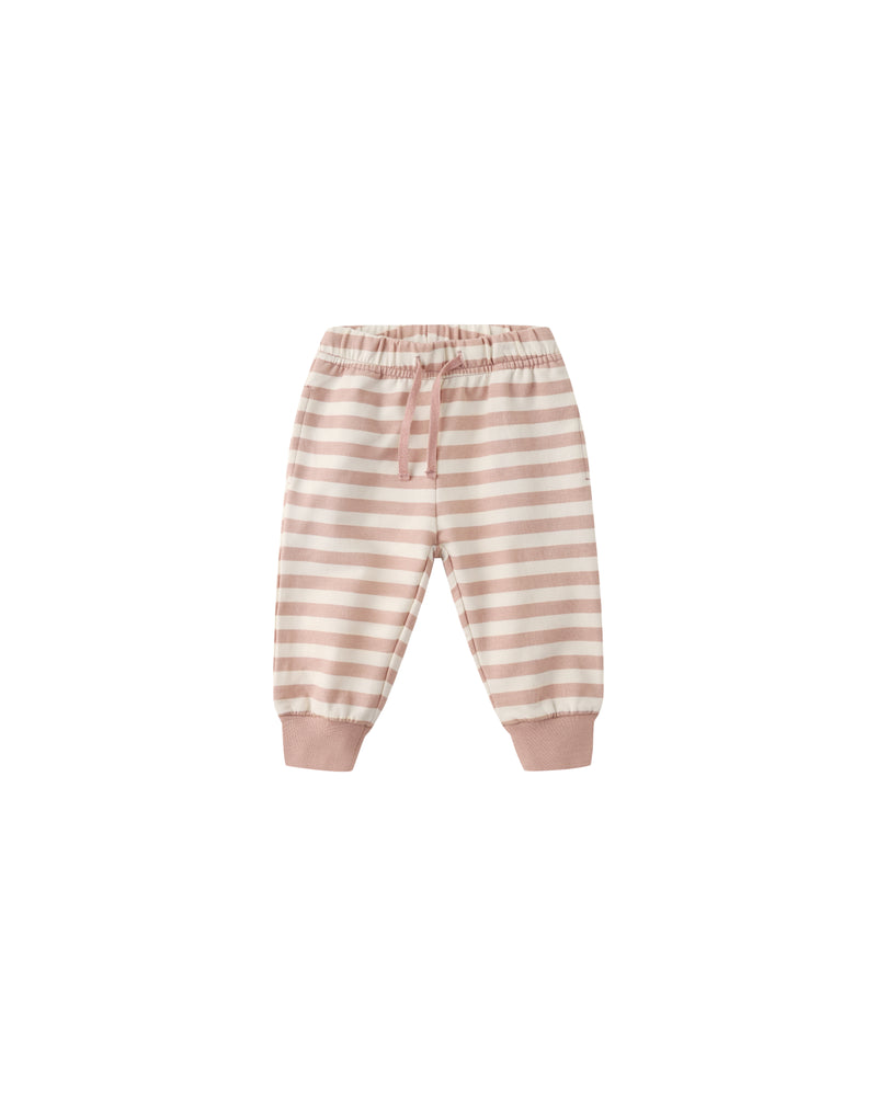 Relaxed Sweatpant || Pink Stripe
