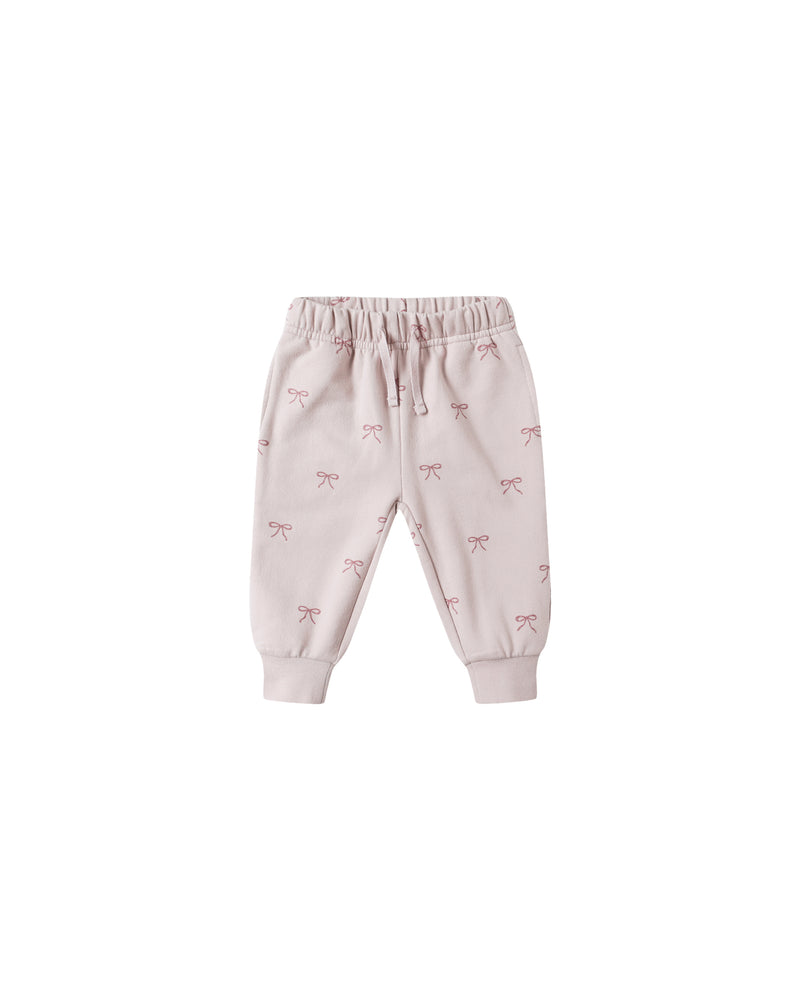 Relaxed Fleece Sweatpant || Bows