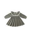 Velour Baby Dress || Forest