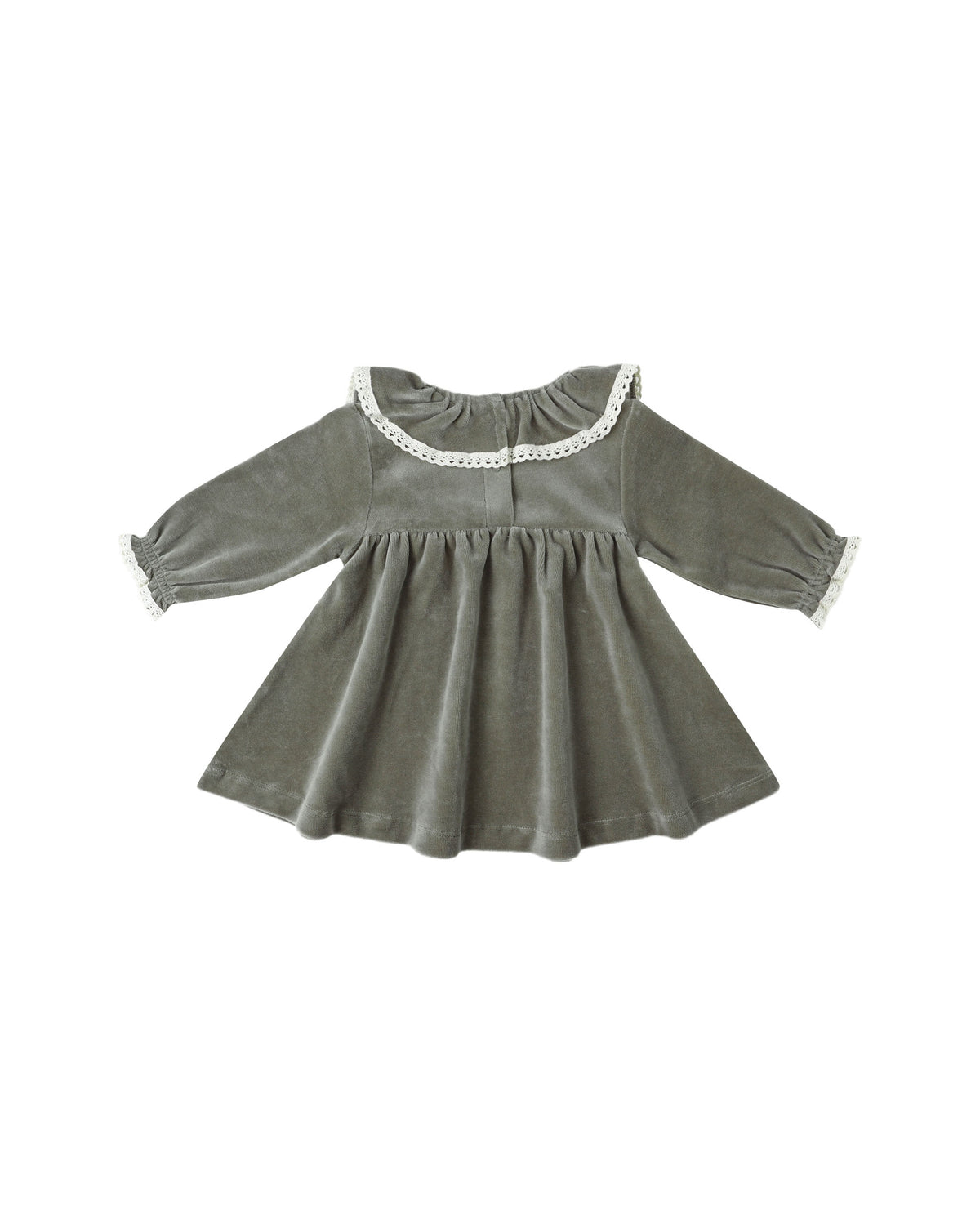 Velour Baby Dress || Forest