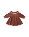 Velour Baby Dress || Cranberry