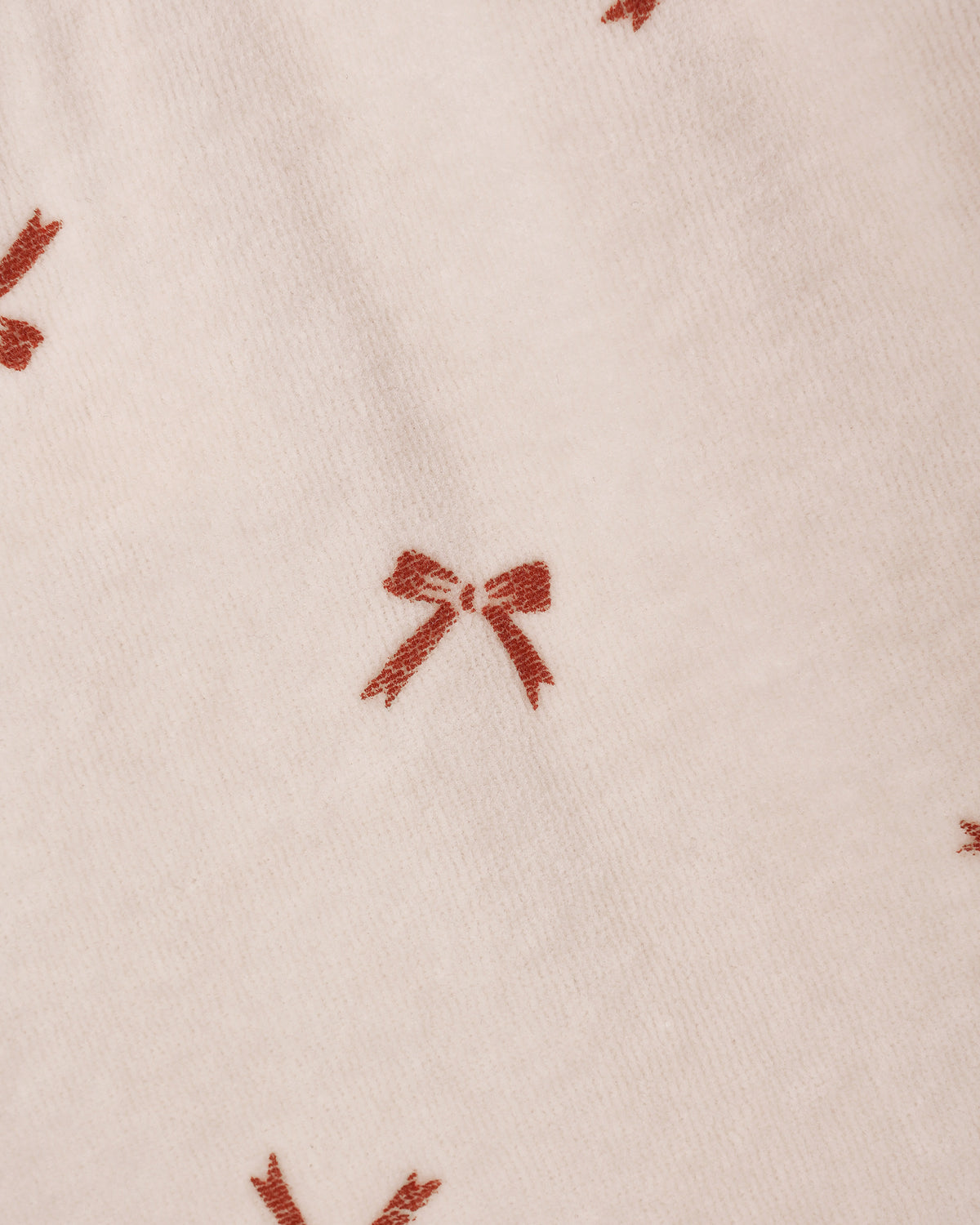 Velour Baby Dress Red Bows