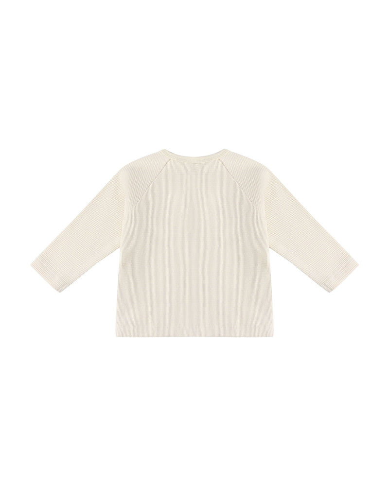 Henley Knit Top || Natural