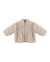 Shearling Zip Jacket || Oat