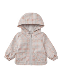Rain Coat Blue Plaid