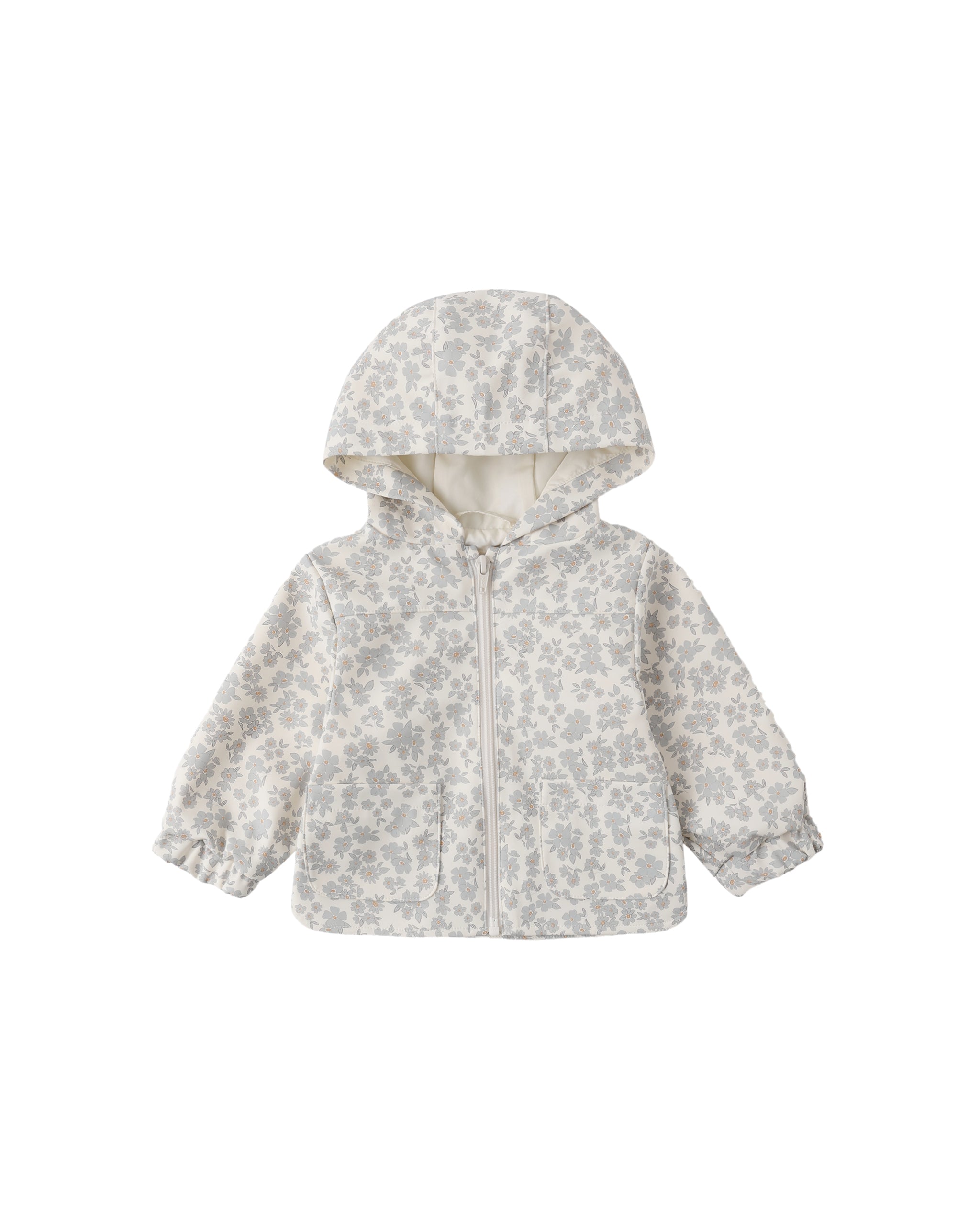 Rain Coat || Blue Floral