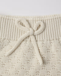 Knit Wrap Top + Pant Set Natural