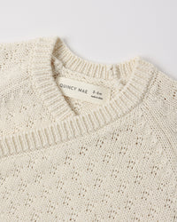 Knit Wrap Top + Pant Set Natural