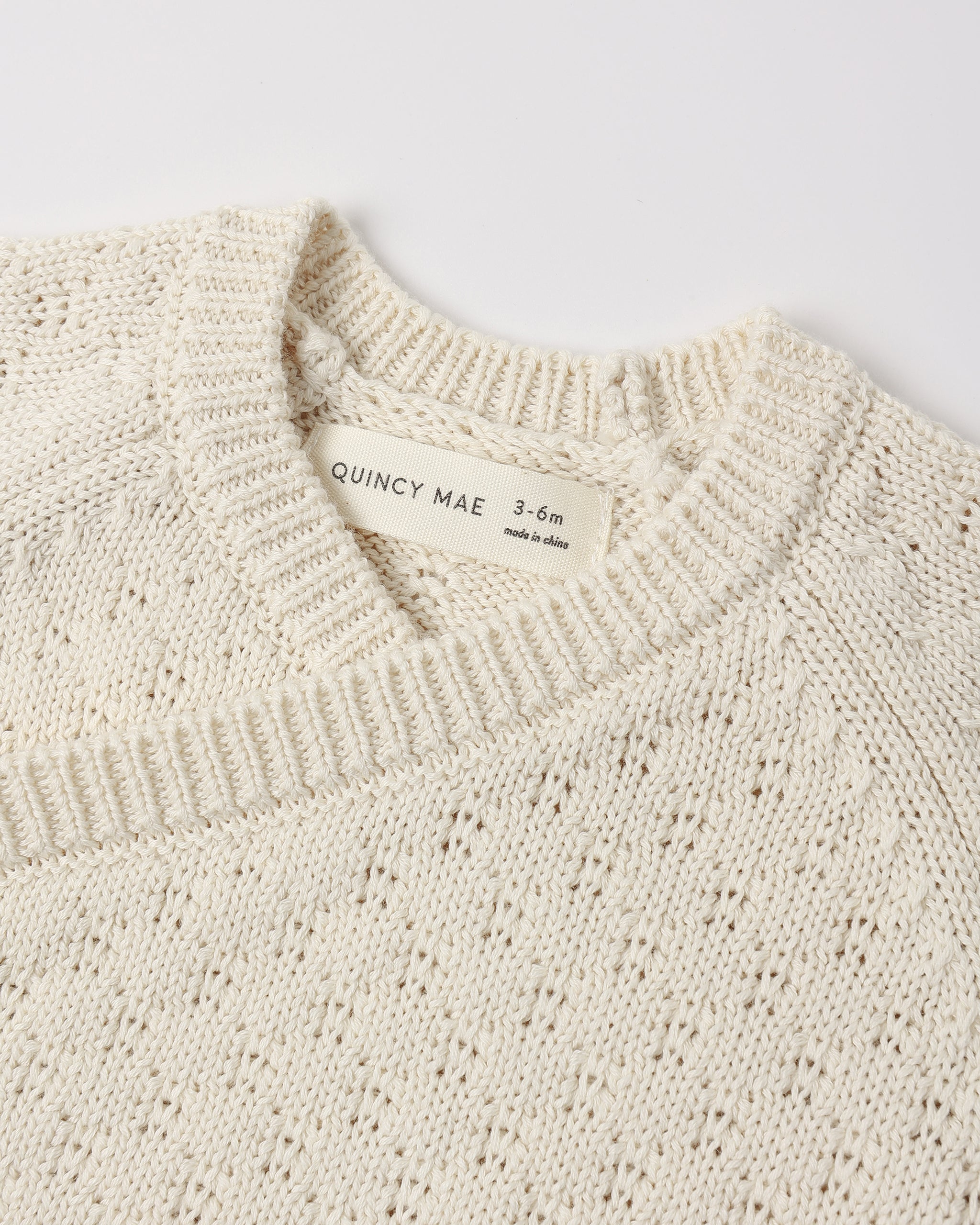 Knit Wrap Top + Pant Set Natural