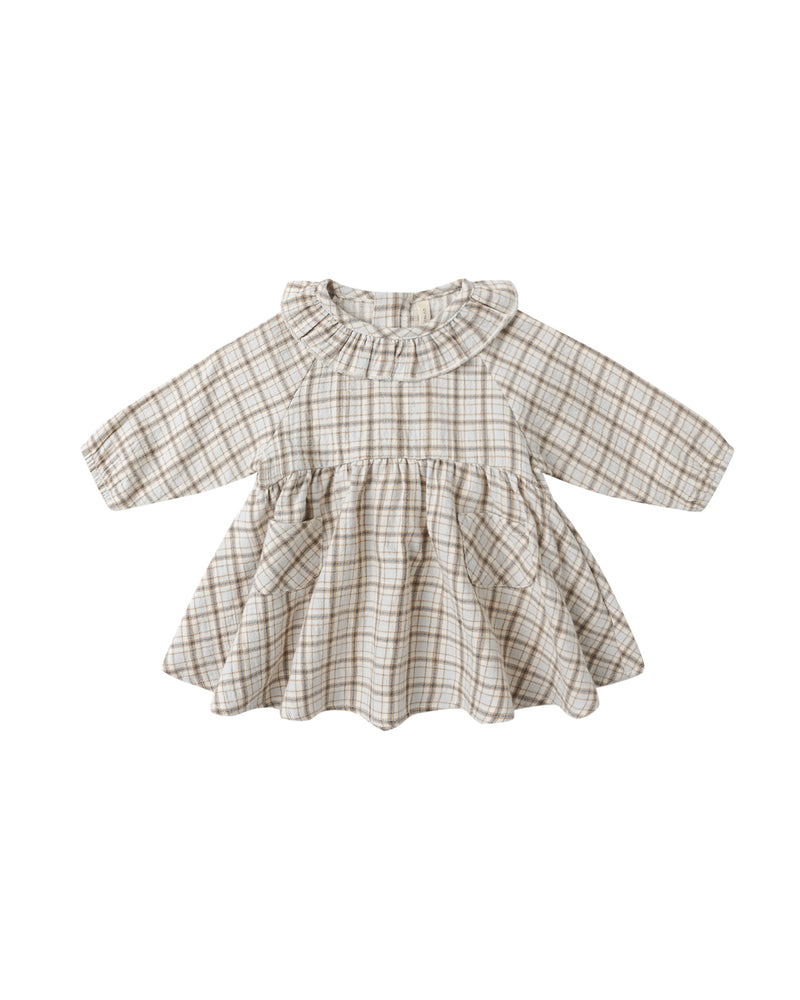 Simone Dress || Blue Plaid