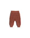 Chunky Knit Pant || Cranberry