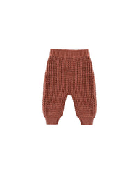 Chunky Knit Pant || Cranberry