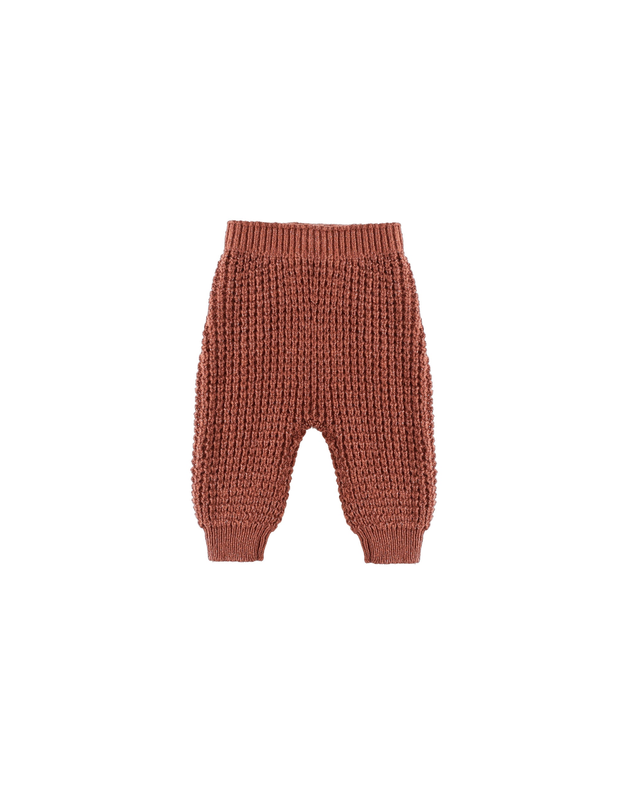 Chunky Knit Pant || Cranberry