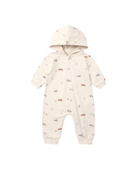 Hooded Jumpsuit Holiday Drive