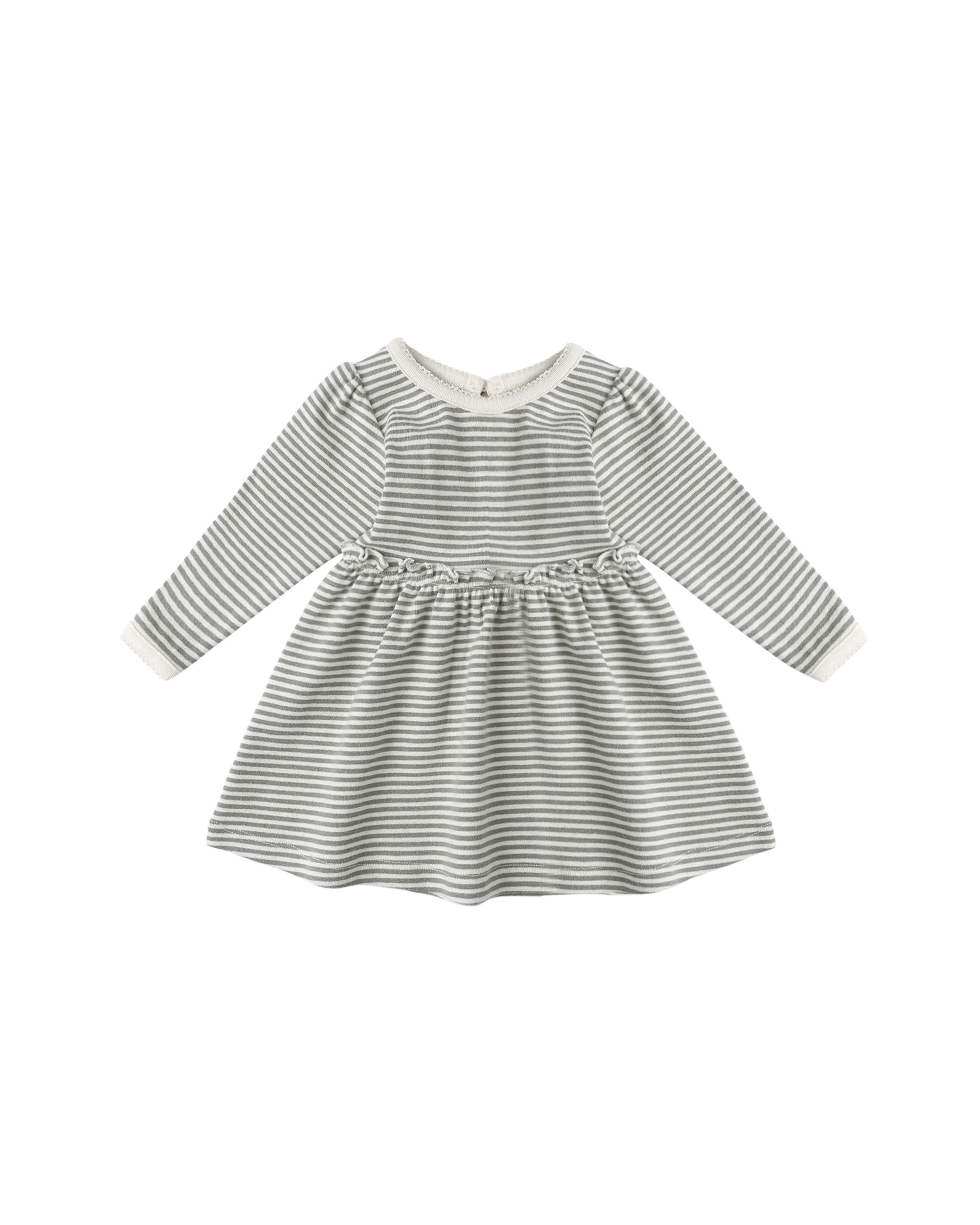 Alda Dress || Forest Stripe