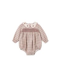 Callie Romper Christmas Plaid