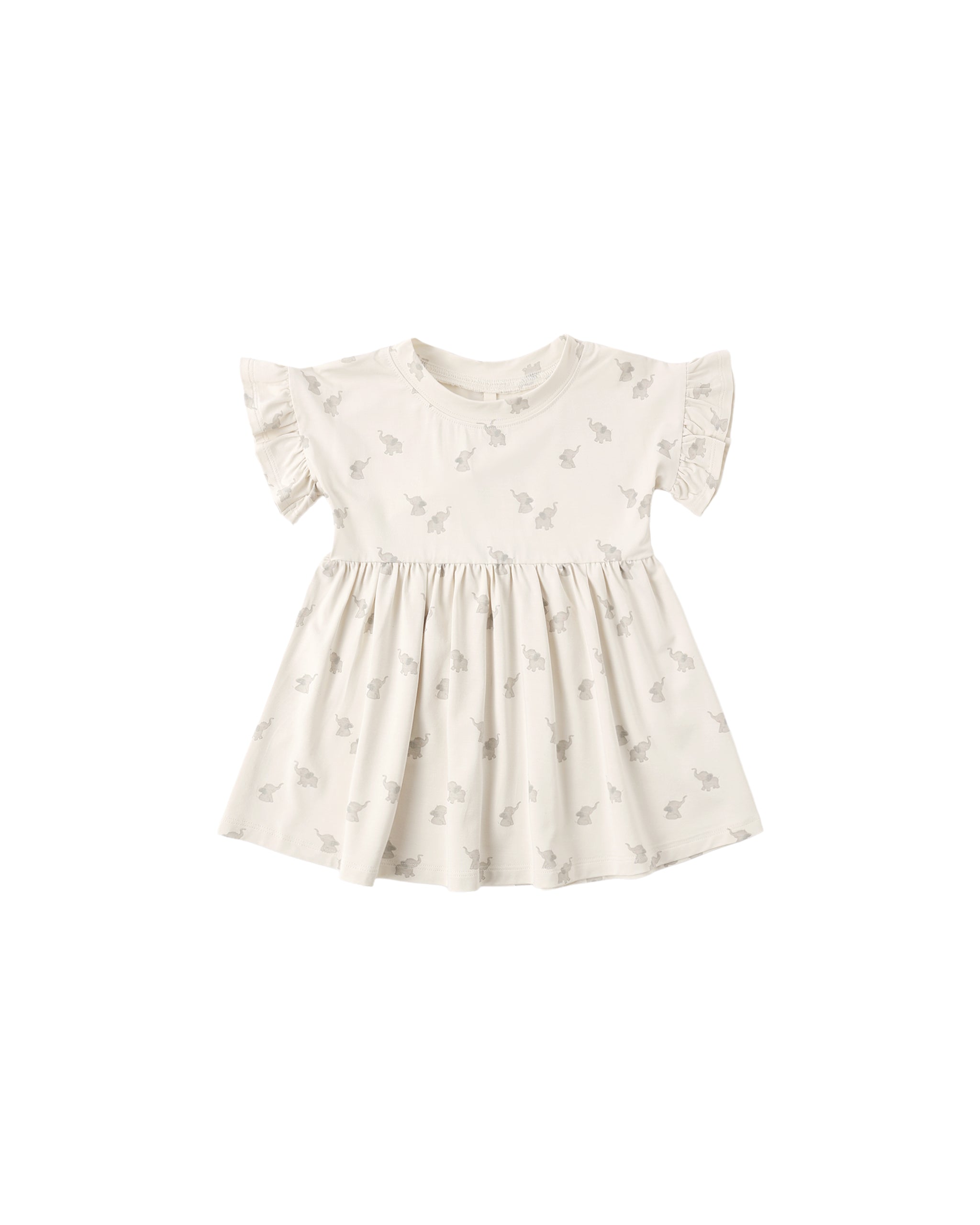 Bamboo Babydoll Dress || Elephants
