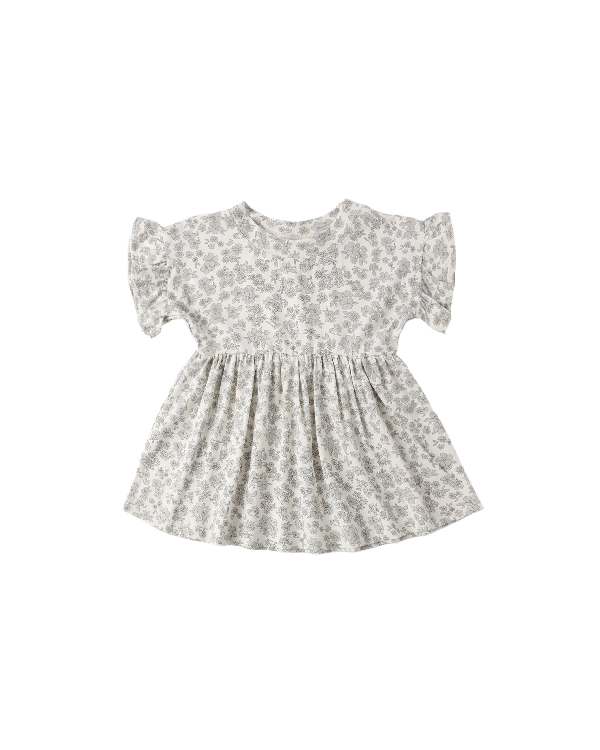 Bamboo Babydoll Dress || Blue Floral