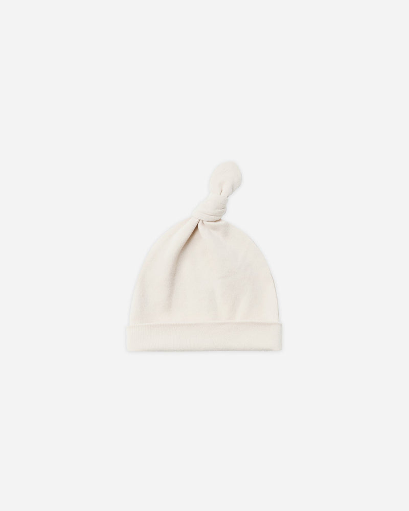 Knotted Baby Hat || Natural