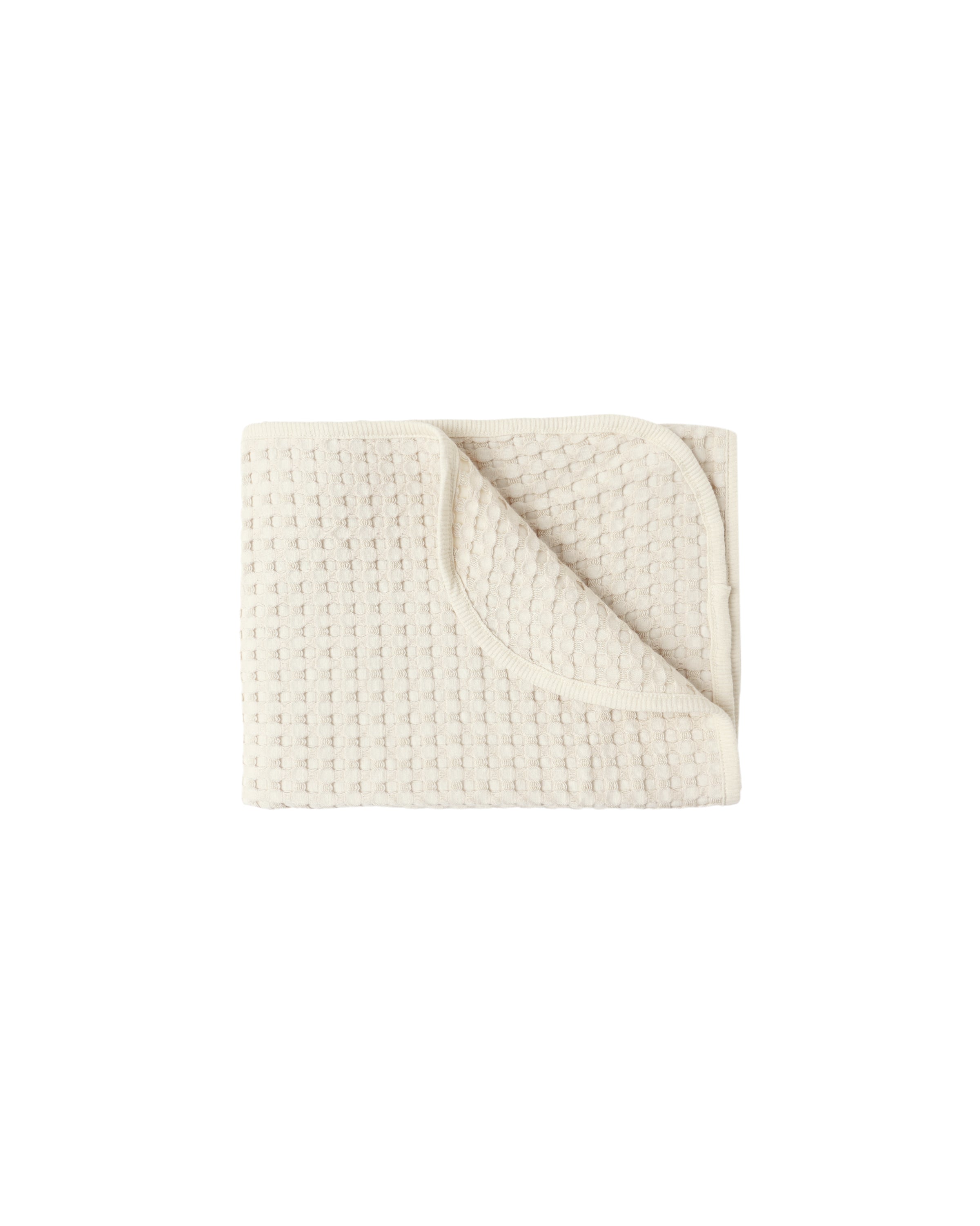 Waffle Baby Blanket || Natural