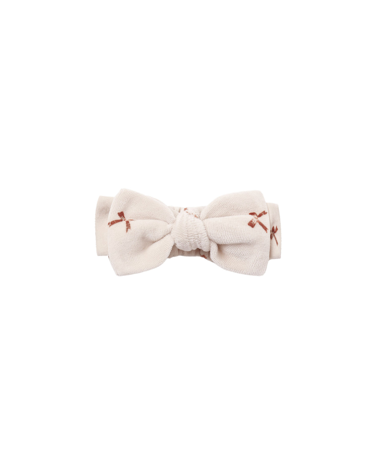 Velour Bow Headband Red Bows