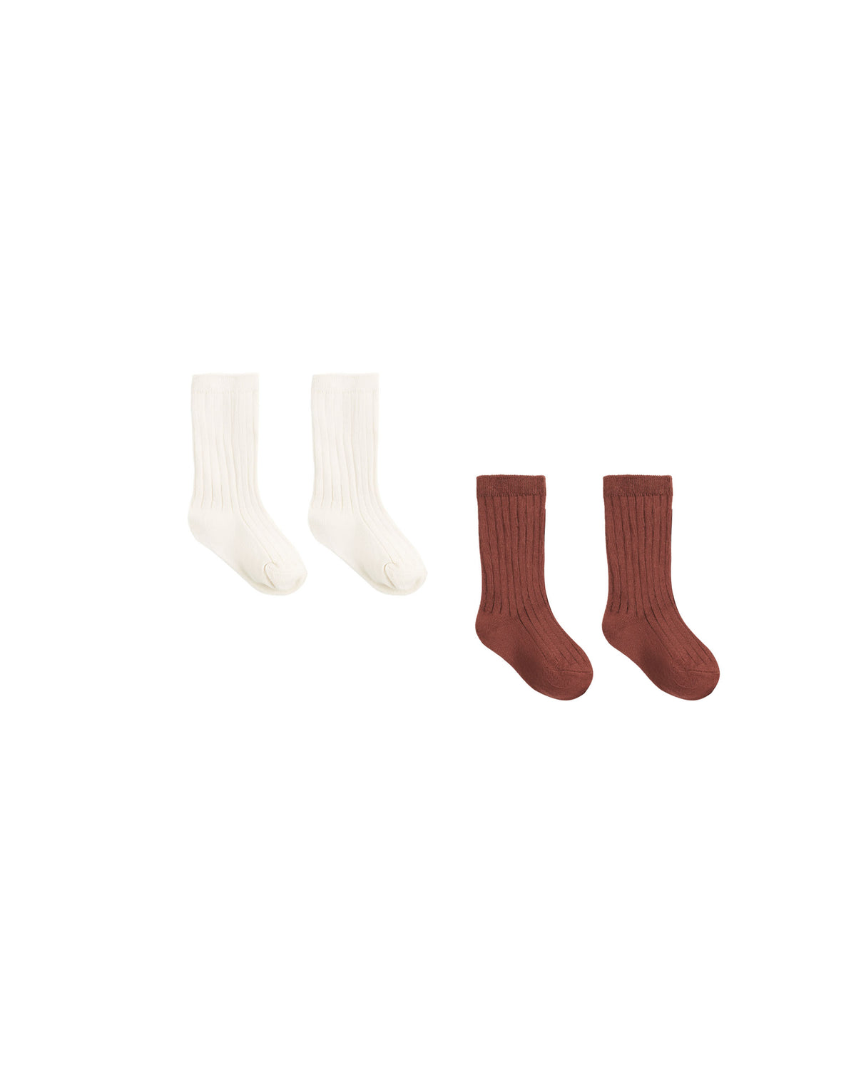 Socks Set Natural, Redwood