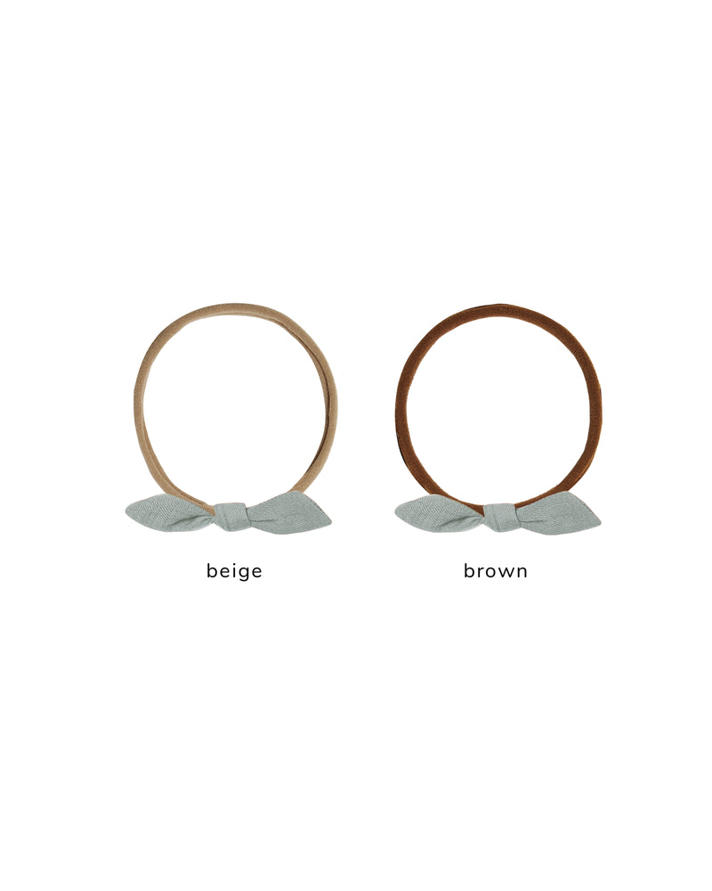 Little Knot Headband || Steel Blue