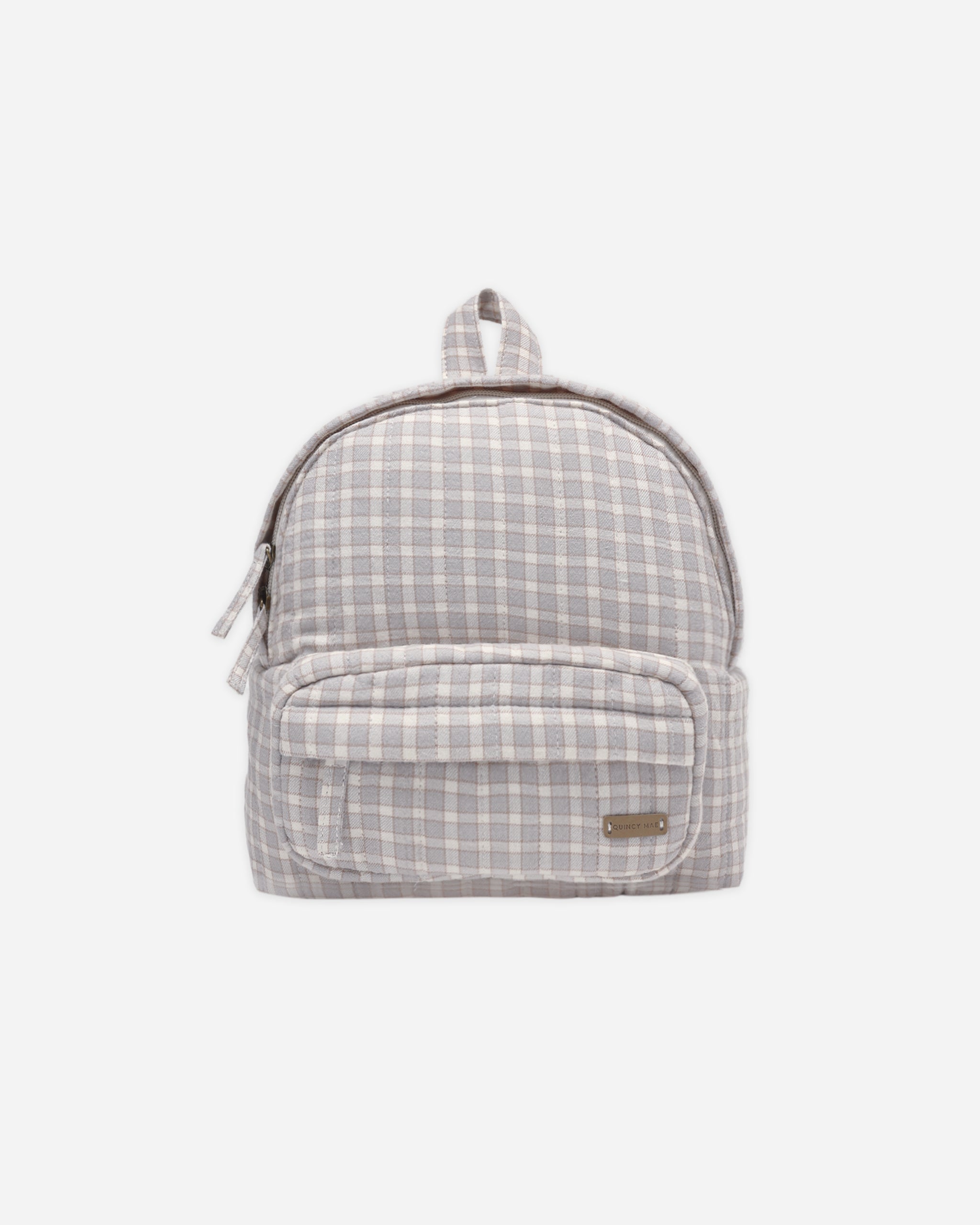 Mini Backpack Blue Gingham