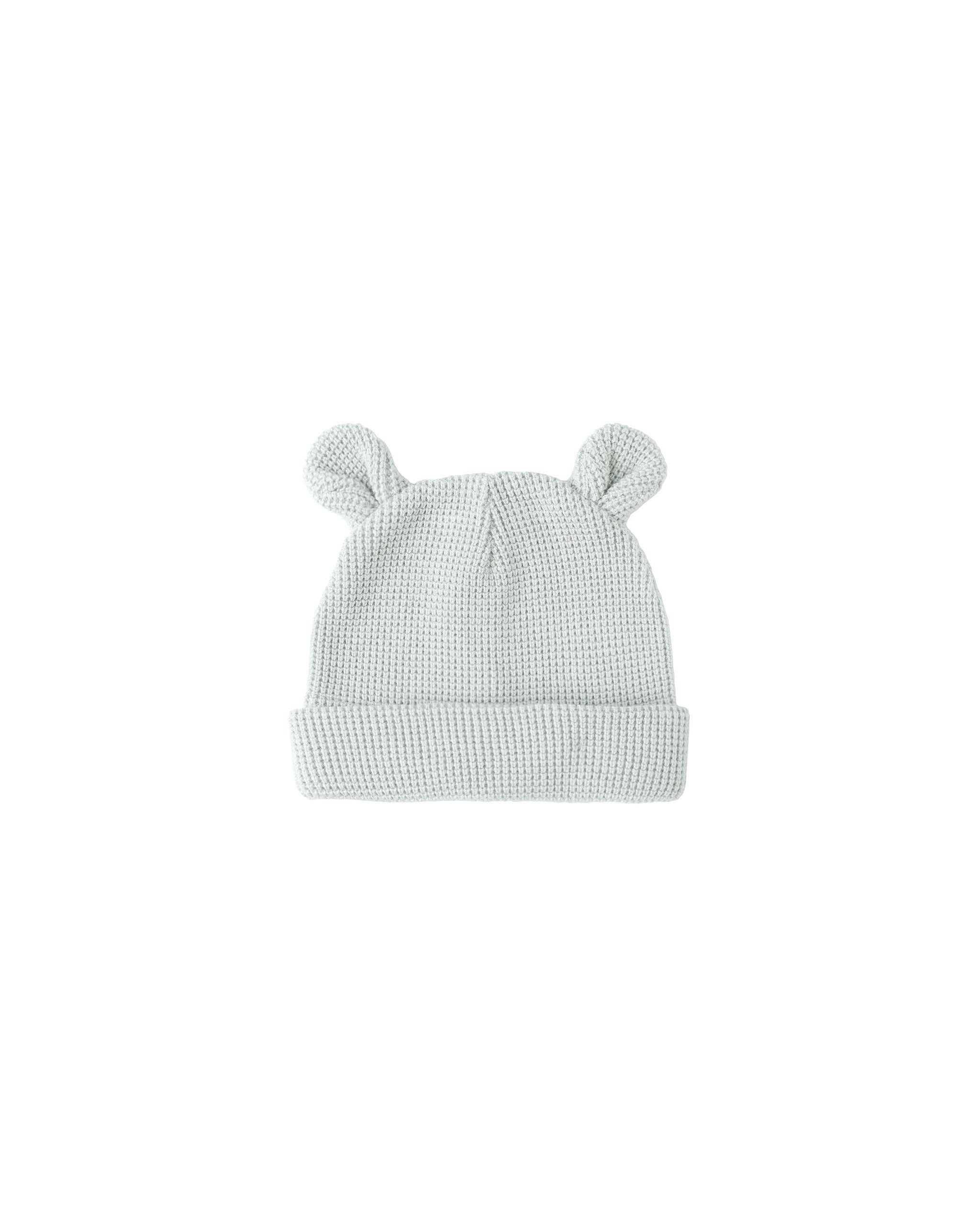 Baby Bear Beanie || Ice Blue
