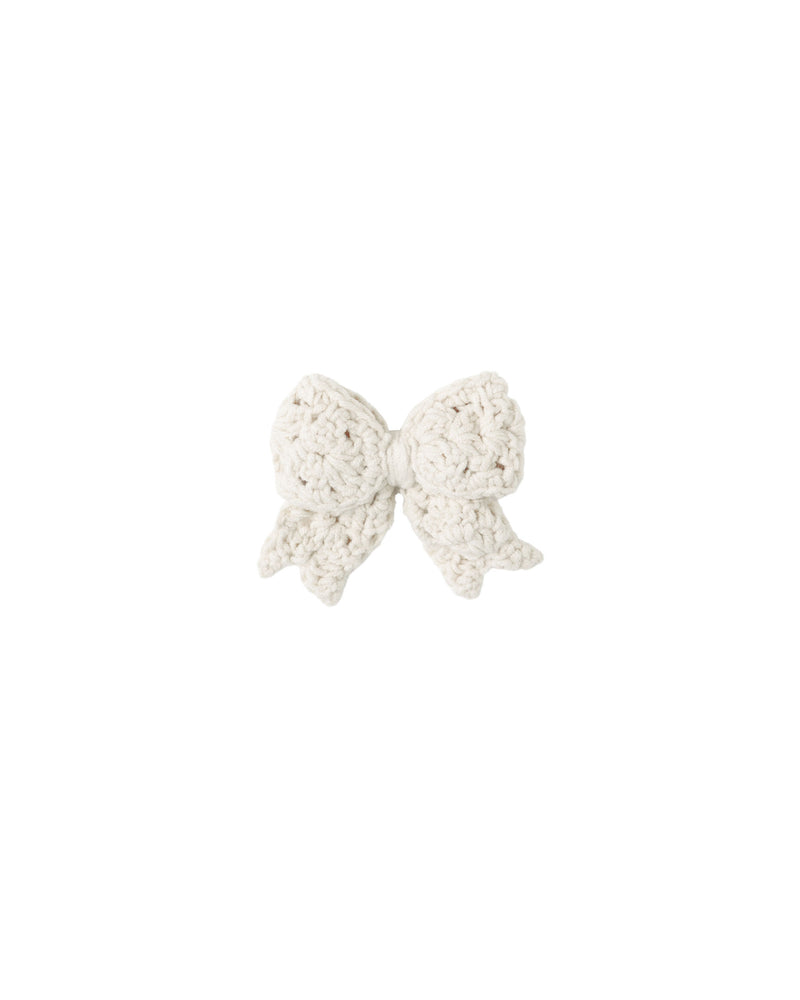 Crochet Bow || Natural