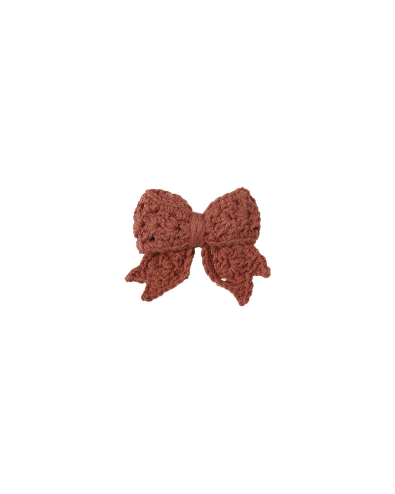 Crochet Bow || Cranberry