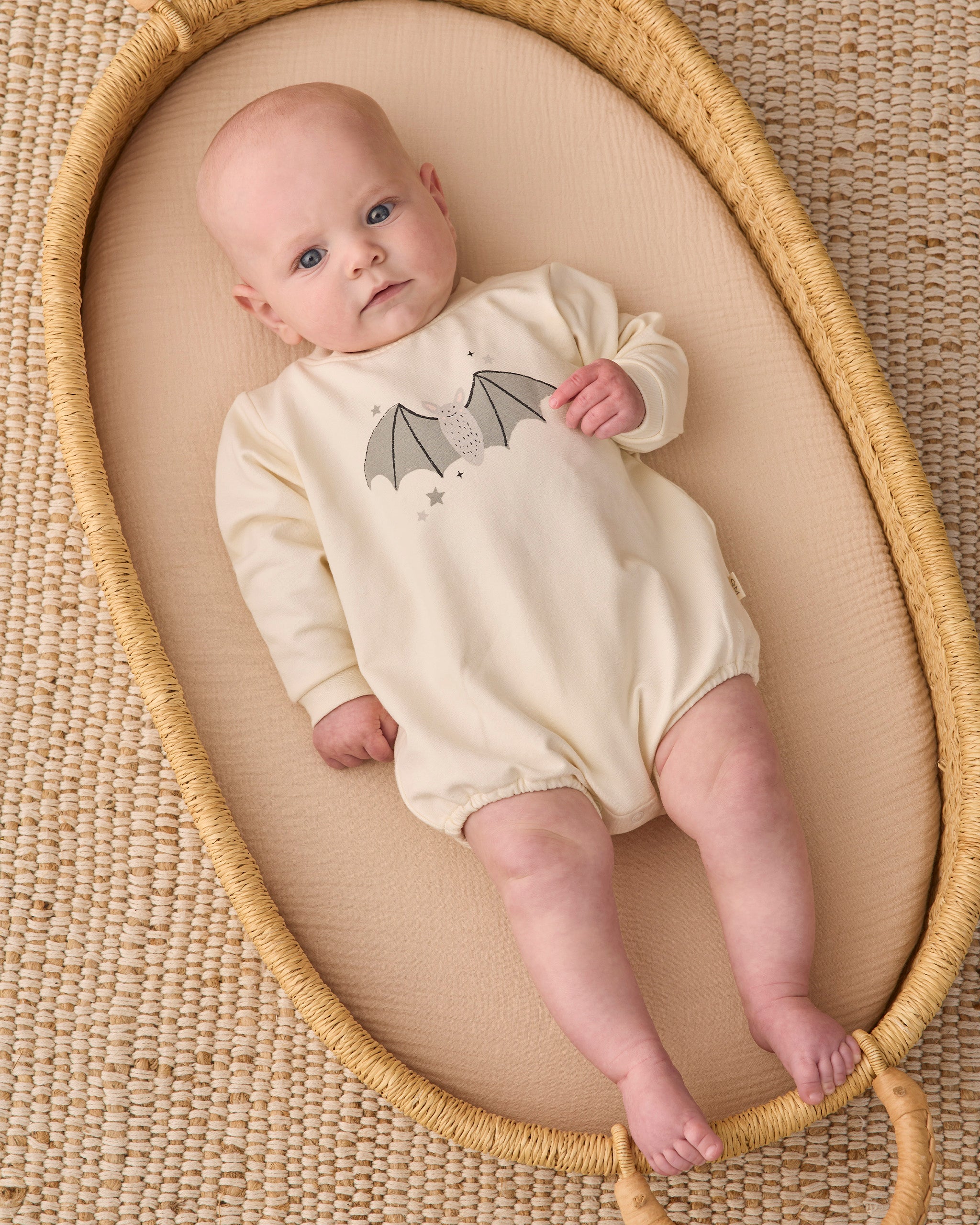 Crewneck Bubble Romper Baby Bat