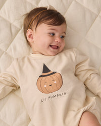 Crewneck Bubble Romper Lil Pumpkin