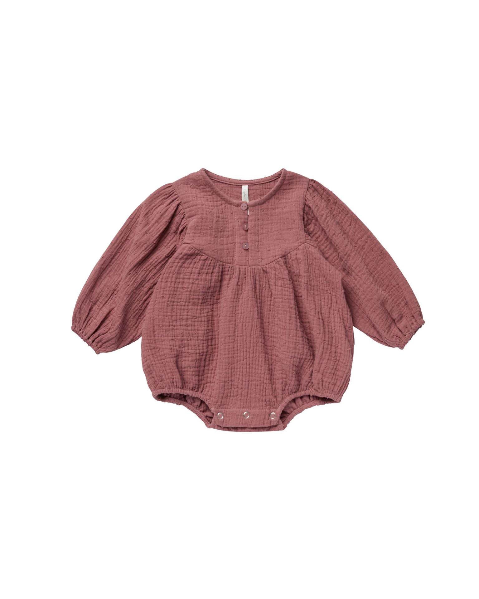 Gwen Romper - Raspberry