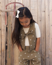 Barrel Pant Embroidered Daisies