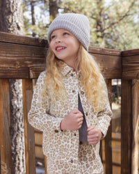 Denim Chore Coat Leopard