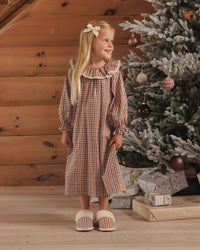 Girl's Nightgown | Holiday Gingham