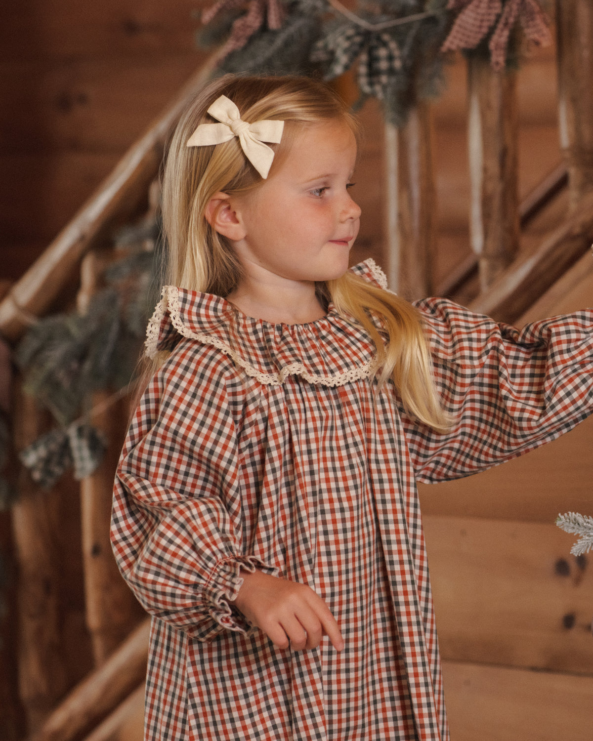 Girl's Nightgown | Holiday Gingham