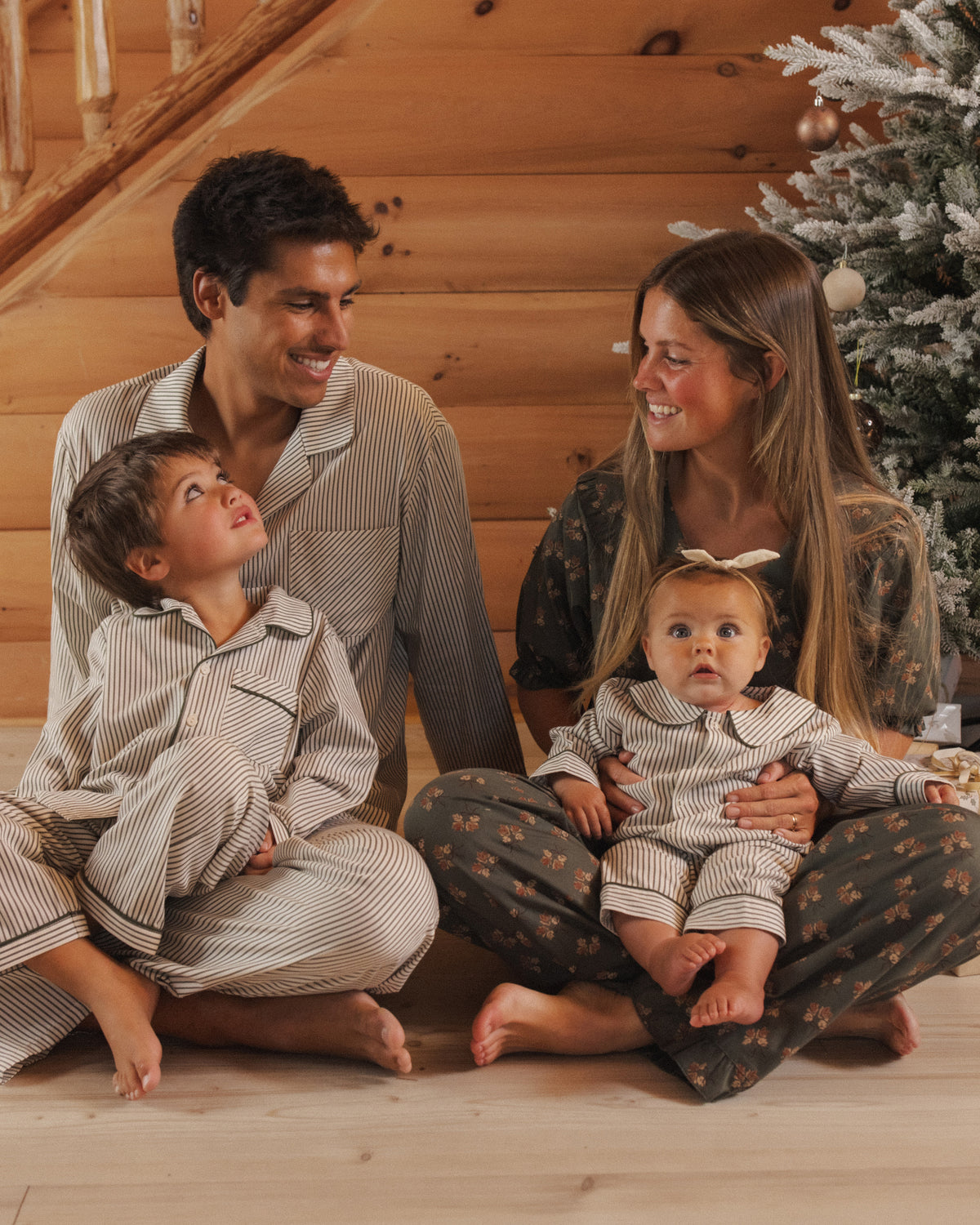 Long Sleeve Pajamas | Evergreen Stripe