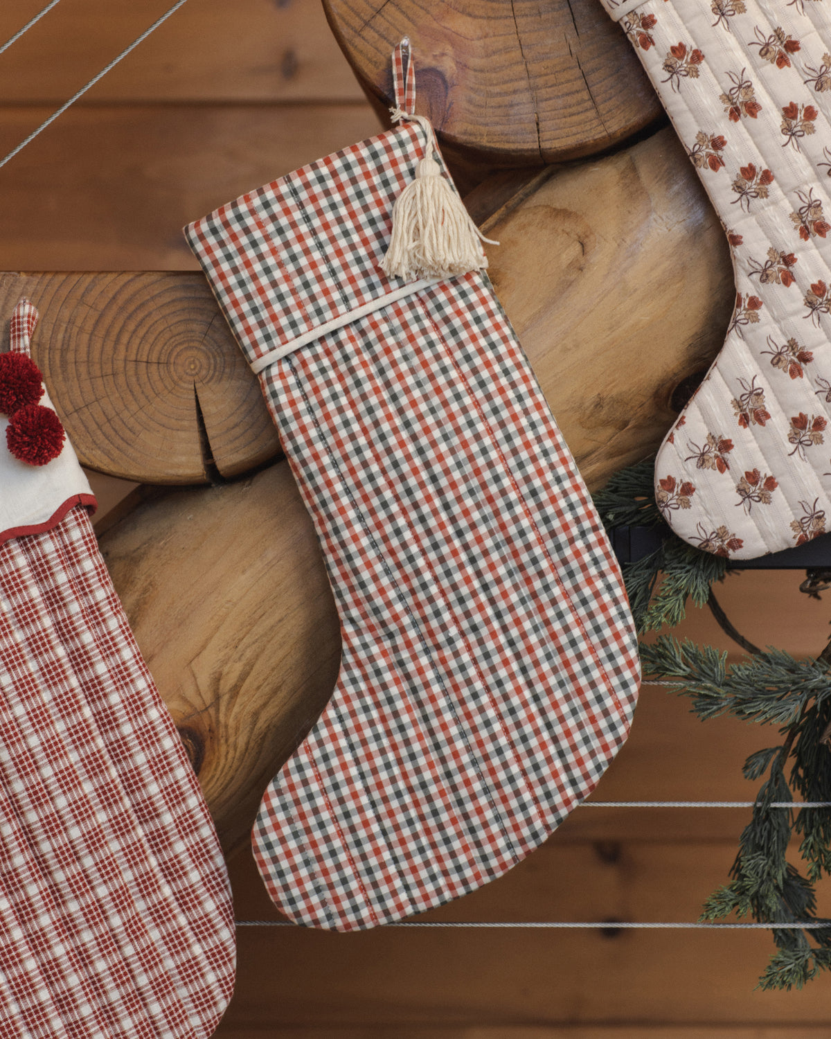 Christmas Stocking | Holiday Gingham