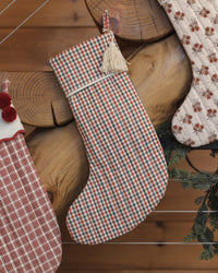 Christmas Stocking | Holiday Gingham