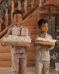 Long Sleeve Pajamas | Evergreen Stripe