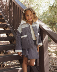 Lily Coat | Slate Floral