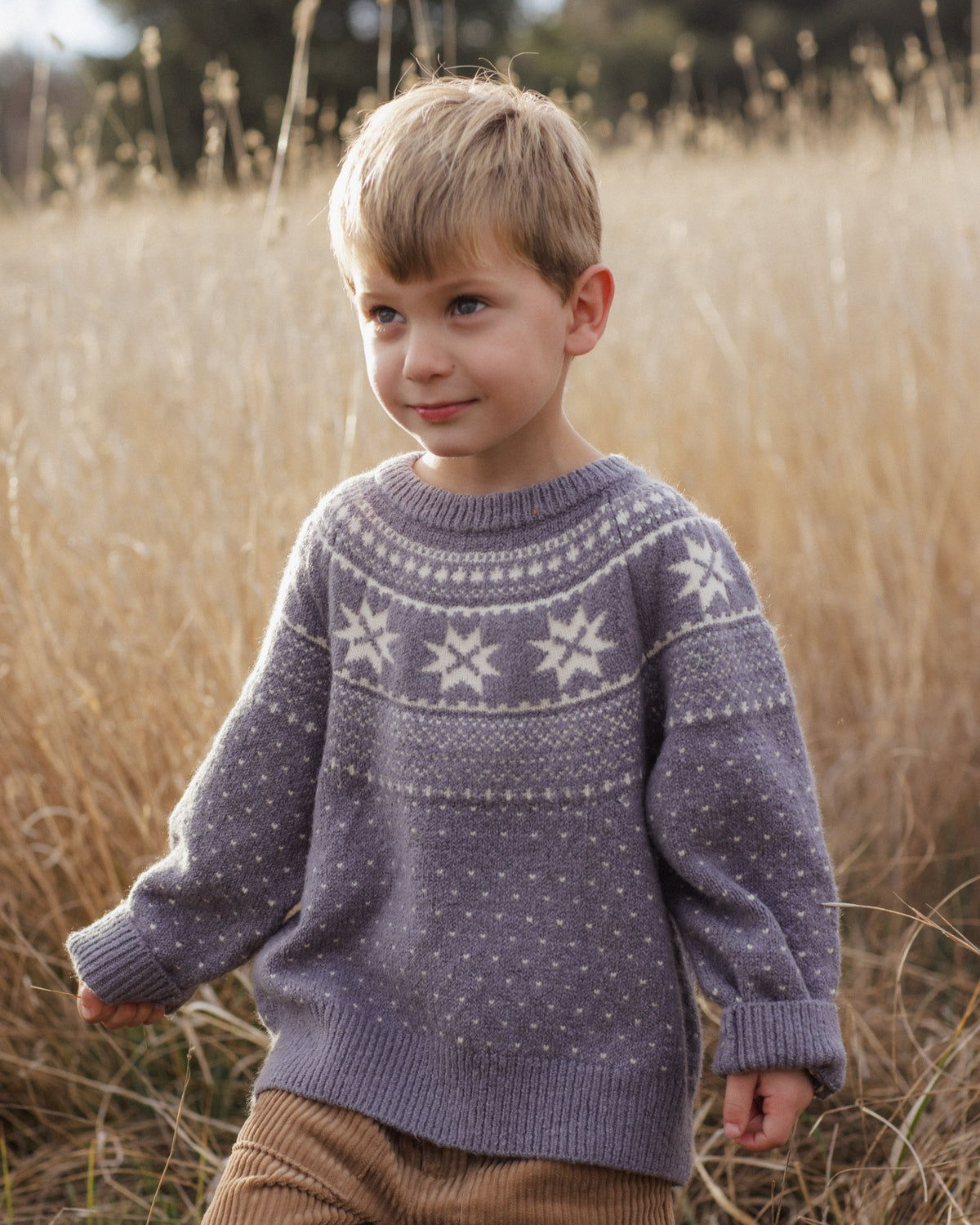 Fair Isle Sweater | Slate