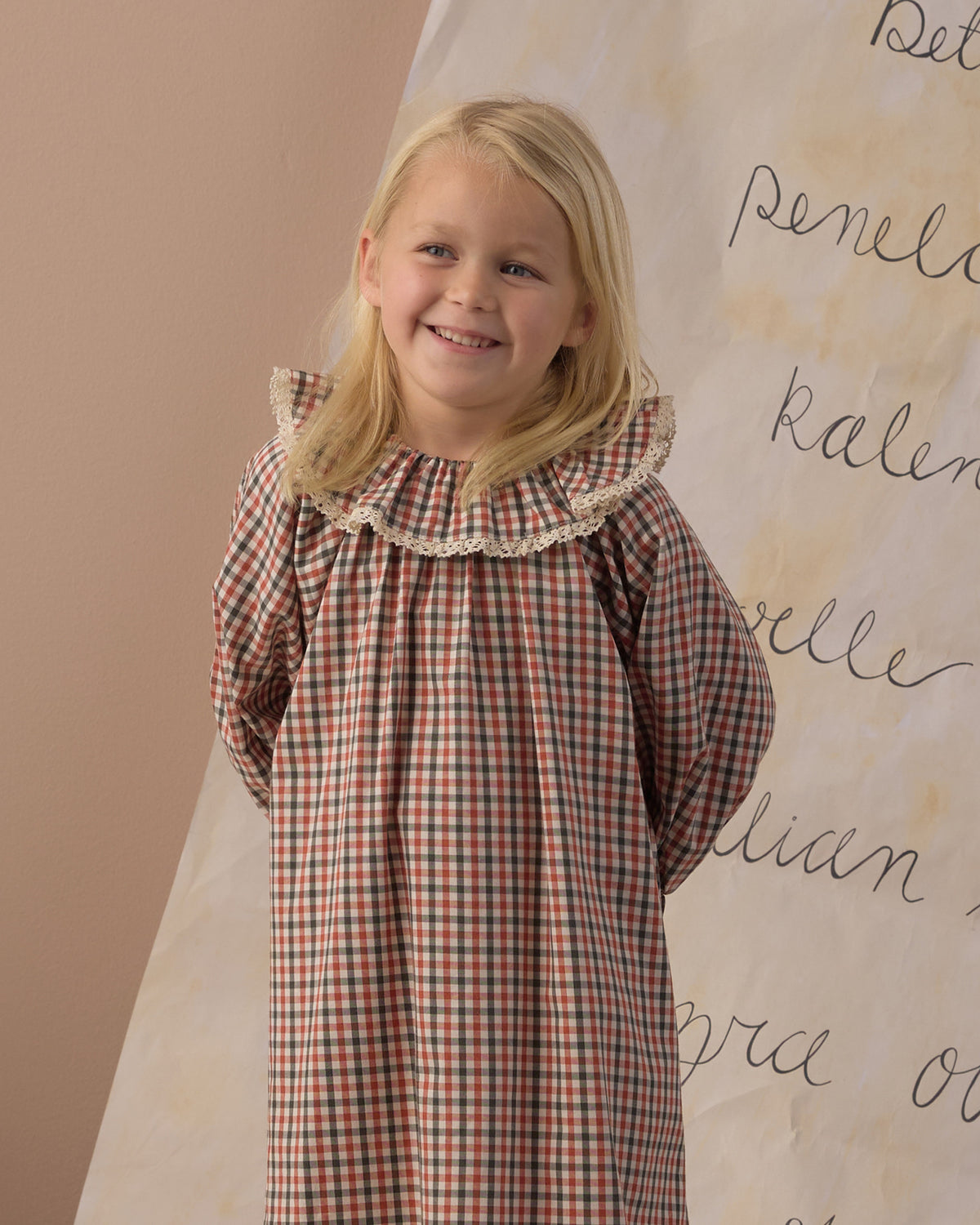 Girl's Nightgown | Holiday Gingham